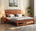 Order Premium Wooden Double Bed Online in Chennai